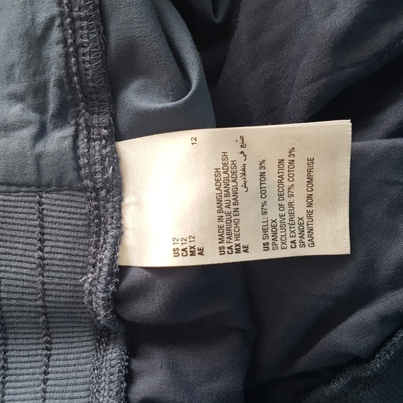 Style & Co Pull On Blue Cotton Blend Cropped Pants Women's Size 12 - Picture 5 of 15